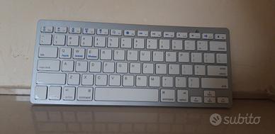 Tastiera Wireless Bluetooth BK3001 Silver Bianca