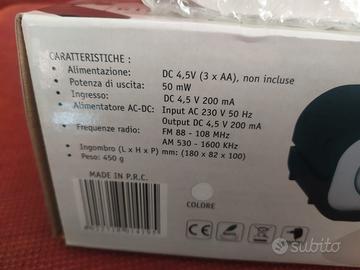 radio  sveglia vintage 