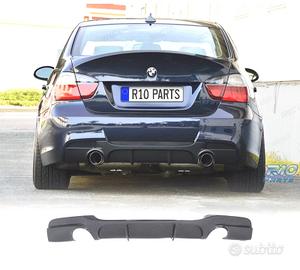 DIFFUSORE BMW E90 E91 LOOK M PERFORMANCE NERO LUCI