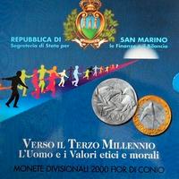 Rep. San Marino-Monete Divisionali FDC-anno 2000