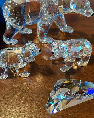 Orso siku +2 orsetti scs Swarovski