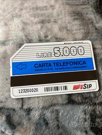 Scheda telefonica rara sip 5000 lire 1993