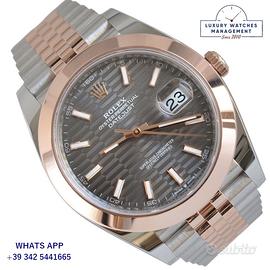 ROLEX Datejust II 126301 Grey Fluted Wave Motif