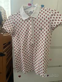 Lacoste Donna Bianca con Micro pattern rosa