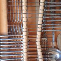 servizio da 12 di posate argento 90