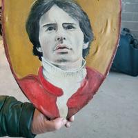 Dipinto su tela originale Gilles Villeneuve