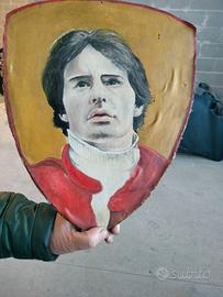 Dipinto su tela originale Gilles Villeneuve