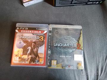 Uncharted 2 STEEL BOOK + Uncharted 3