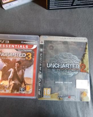 Uncharted 2 STEEL BOOK + Uncharted 3