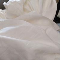 Scampolo  di tessuto di cotone bianco