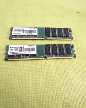 Patriot Memory 1+1 GB PSD1G400