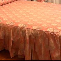 Tenda  in seta mohair con copriletto coordinato