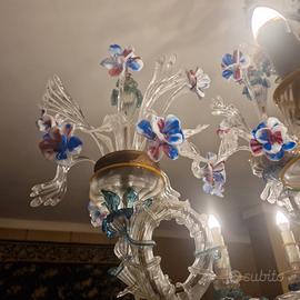 Lampadario Murano Vintage Enorme 