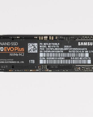Samsung 970 EVO Plus  1TB  SSD  NVMe  M.2