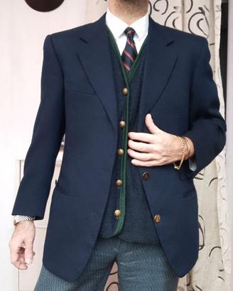 Giacca Blu Vintage Corneliani lana Blu - 48