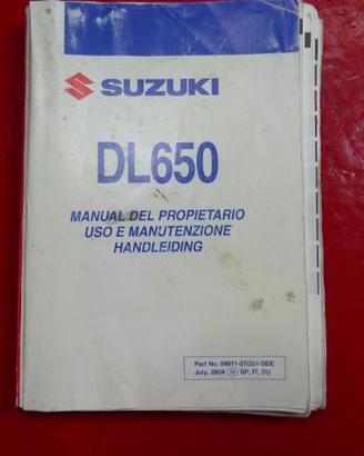LIBRETTO USO E MANUTENZIONE SUZUKI DL 650