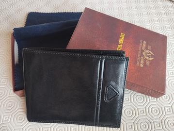 Portafoglio uomo in vera pelle, emporio Valentini