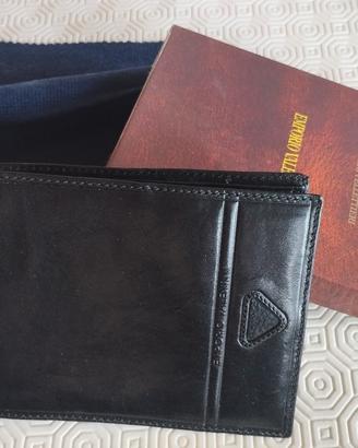 Portafoglio uomo in vera pelle, emporio Valentini