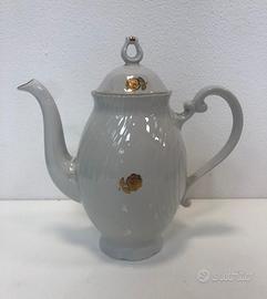 Caffettiera in ceramica TOGNANA c/decorazioni ORO