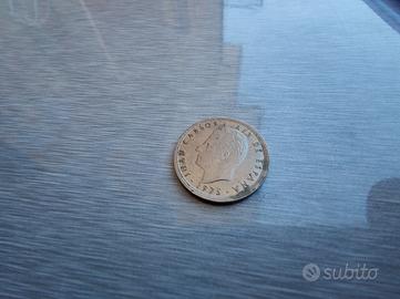 Moneta da collezione 5 pesetas spagnoli 