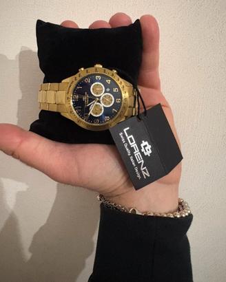 Orologio Lorenz Cronografo Uomo Oro