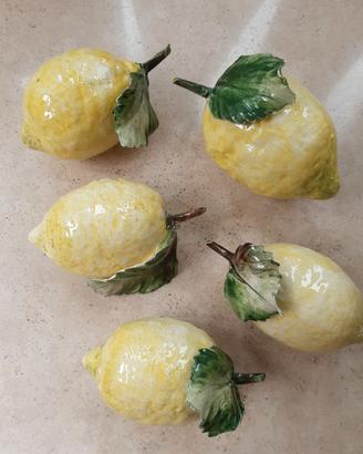Cinque Limoni Ceramica Artigianale Mennella Ischia