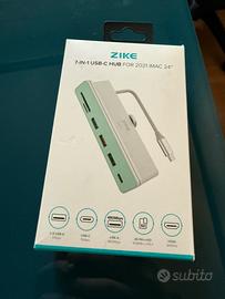 ZIKE Hub USB-C 7-in-1 per iMac 24”