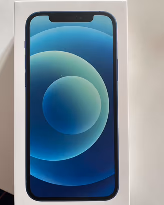 Iphone 12 128 GB blu scatola-scontrino