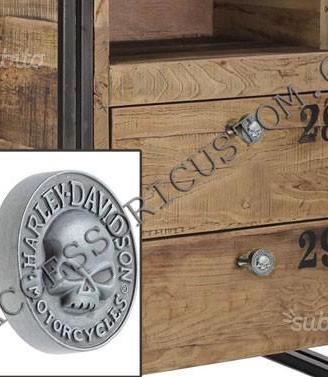 Arredamento harley davidson pomello maniglia skull