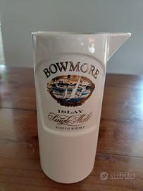 Brocca ceramica Bowmore Whisky vintage collezione