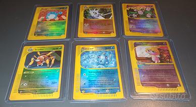 Lotto carte Pokemon expedition aquapolis reverse 