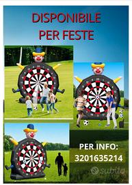 gonfiabile gioco calcio e golf