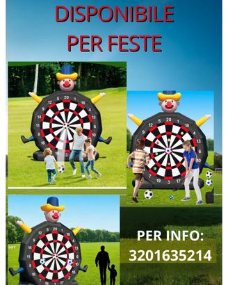 gonfiabile gioco calcio e golf