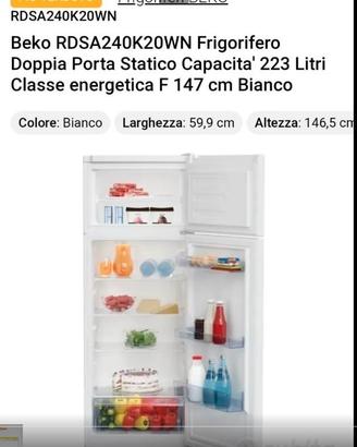 Frigo Beko doppiaporta + freezer