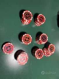 74 Fiches cips poker professionali