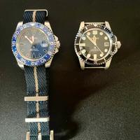 Lotto 2 orologi autotmatici custom assemblati