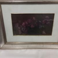 vecchio quadro ad olio su tavolozza