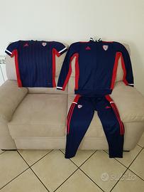 Tuta adidas  del Cagliari + maglietta originale 