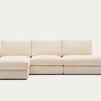 Divano modulare 5 posti ècru NUOVO