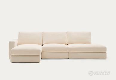 Divano modulare 5 posti ècru NUOVO