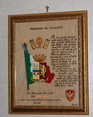 Quadro preghiera del poliziotto