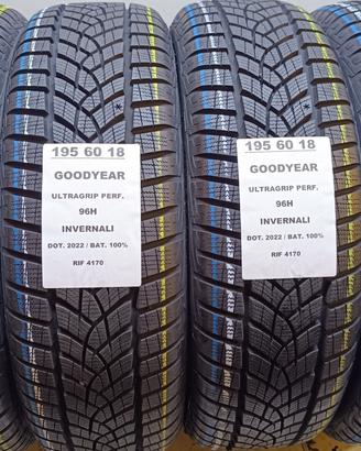 4 GOMME 195 60 18 GOODYEAR INV RIF4170