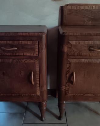 2 Comodini Vintage fine 1800 inizio 1900 