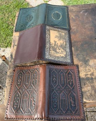 Copertine vintage pelle/cuoio x libri