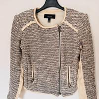 Giacca biker in bouclé glitter Mango