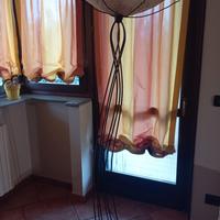 piantana in ferro battuto con vetro 