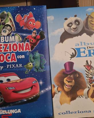 Album figurine Esselunga Pixar +  Eroi vintage