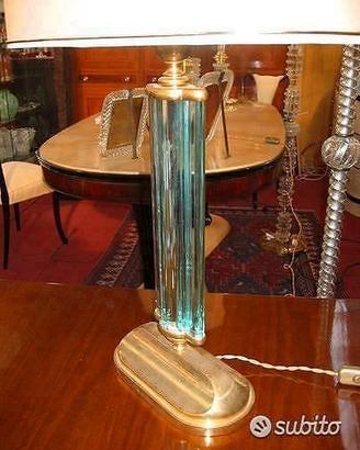 1950 Lampada Fontana Arte base ovale. Design