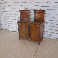 Coppia Comodini con marmo stile Luigi Filippo