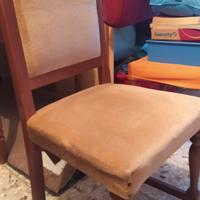 Sedie in legno 6 pezzi modello anni 80